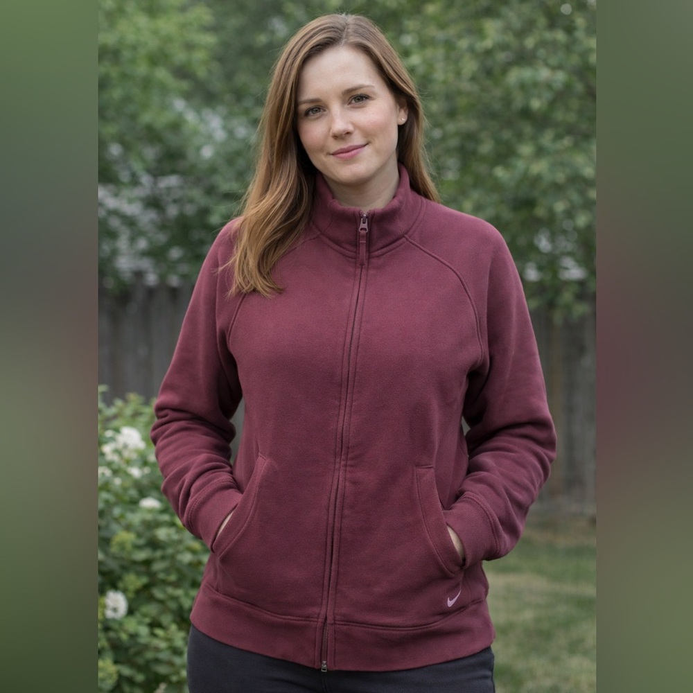 Nike zip up sweatshirt. Size M